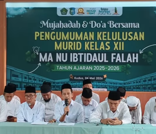 Mengetuk Pintu Langit untuk Masa Depan, MA NU Ibtidaul Falah Gelar Istighotsah Kelulusan Kelas XII
