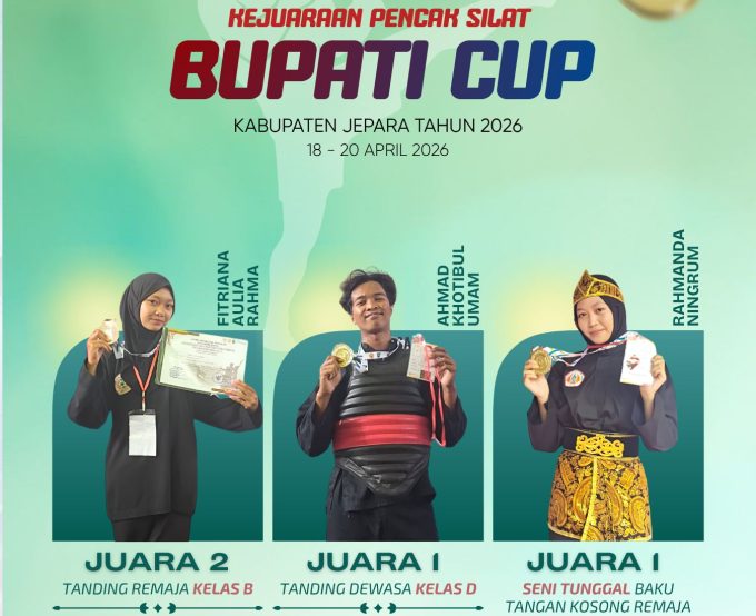 Borong Medali di Kejuaraan Pencak Silat Bupati Cup Jepara 2026