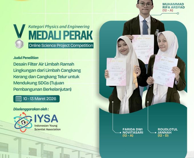 Tim MA NU Ibtidaul Falah Sabet 2 Medali Perak di Ajang Nasional OSPC 2026