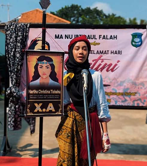 Saat Pahlawan Nasional "Hidup Kembali" di MA NU Ibtidaul Falah